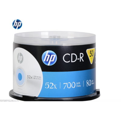 惠普（HP） CD-R 光盘 52速700MB 桶装50片