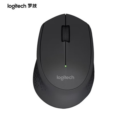 罗技（Logitech） M280 鼠标  无线鼠标 家用办公鼠标 多色商务鼠标 无线USB鼠标 2.4G 黑色