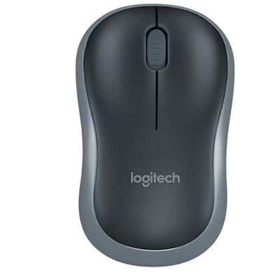 罗技（Logitech） M186 鼠标无线鼠标 便携商务办公鼠标对称鼠标无线2.4G接收器 