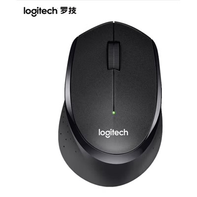 罗技（Logitech）B330 鼠标无线鼠标办公静音鼠标右手人体工学鼠标造型 笔记本电脑鼠标黑色